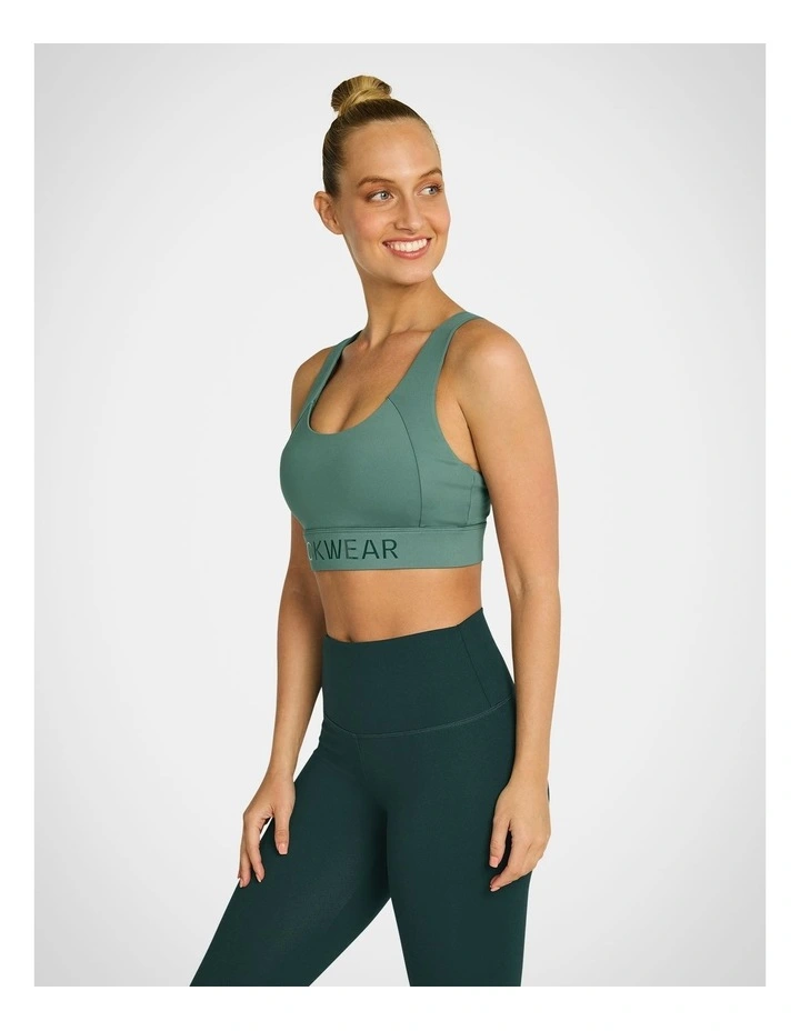 Zen Adjustable High Impact Sports Bra in Light Khaki