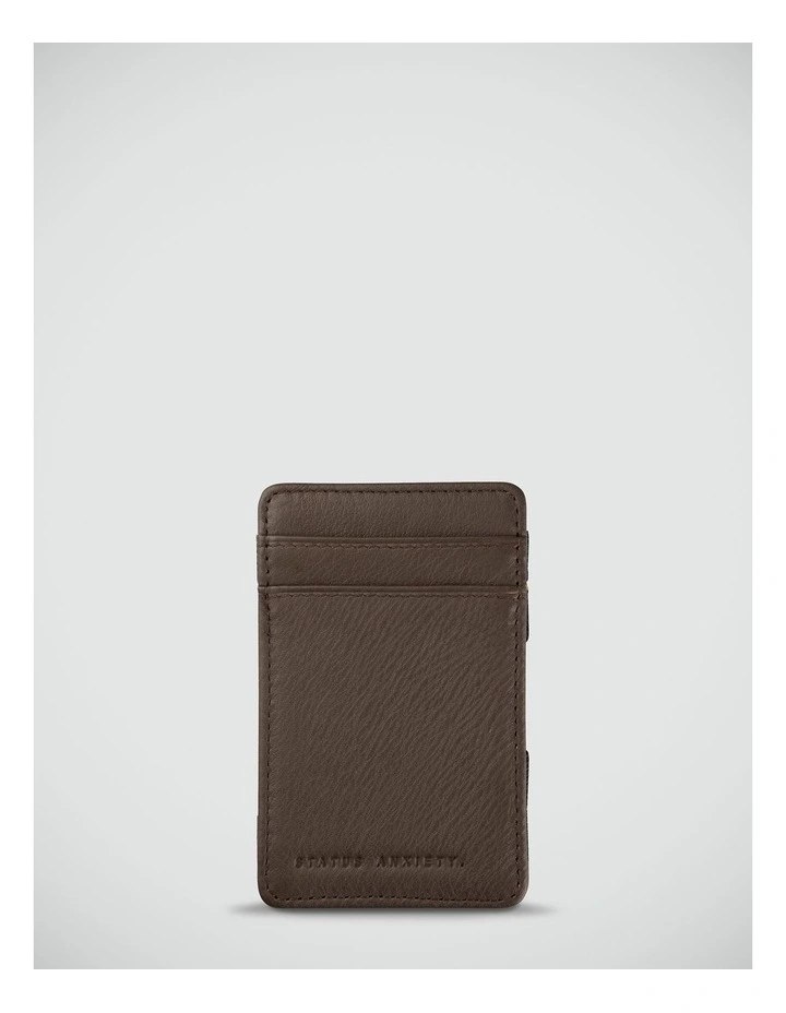 Flip Leather Wallet in Chocolate