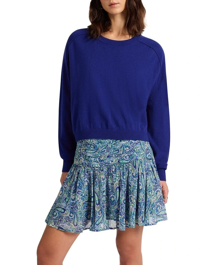 Faraway Knit Top in Ultramarine