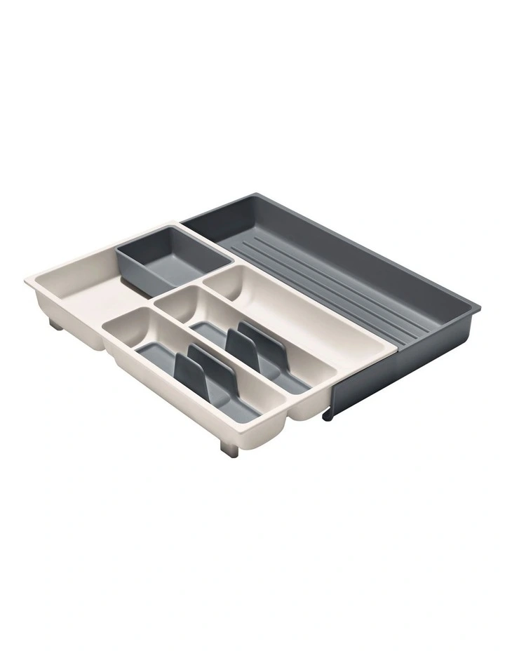Expandable Utensil Drawer Organiser in White