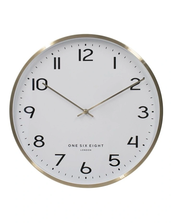 Lise 40cm Silent Wall Clock in Gold