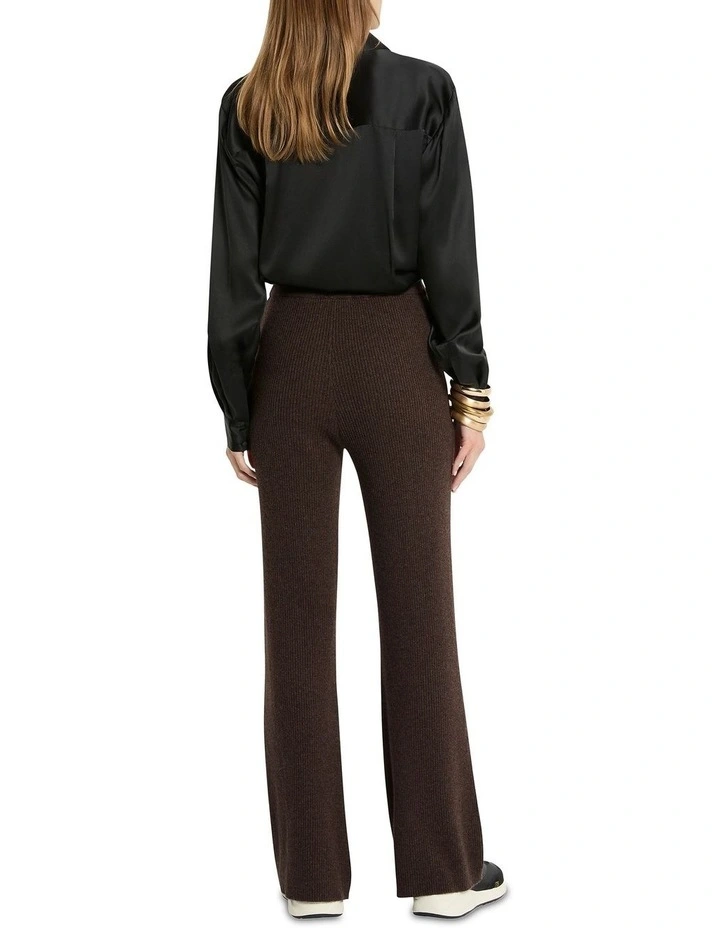 Moda Cashmere Knit Pant in Brown