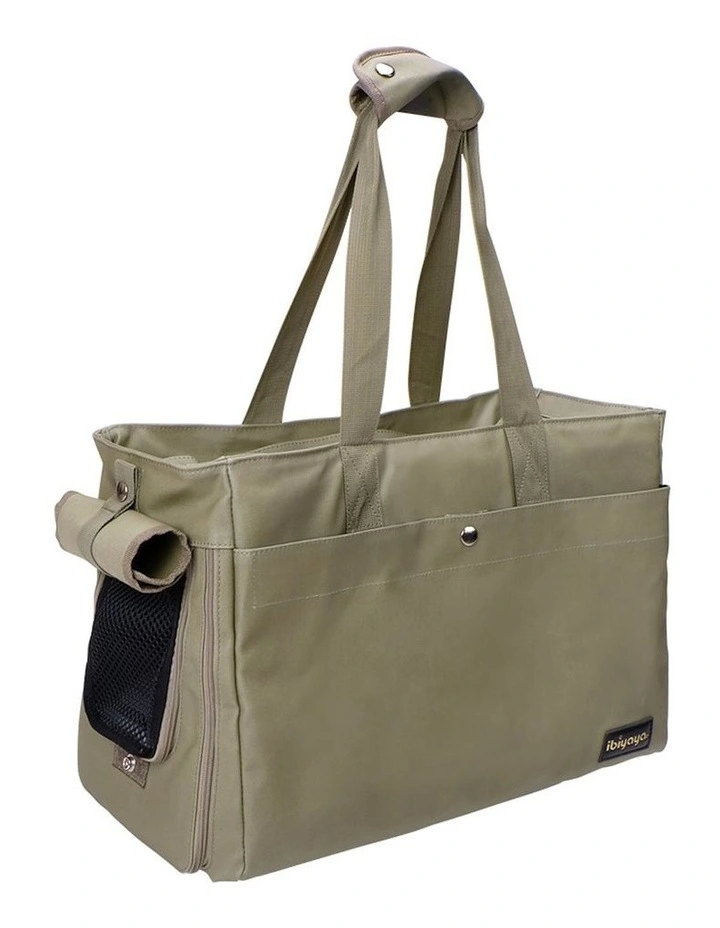 Canvas Pet Carrier Tote in Green
