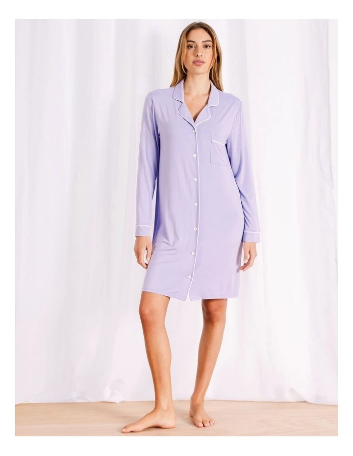 Pure Comfort Bamboo Nightshirt in Lilac