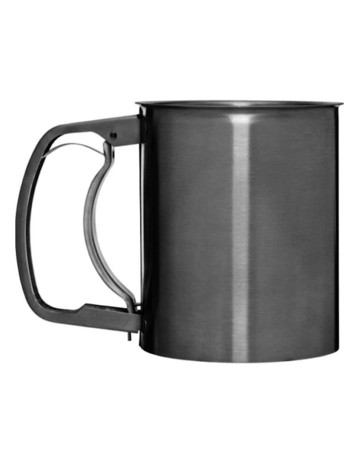 Premium Stainless Steel Flour Sifter 3 Cup in Silver