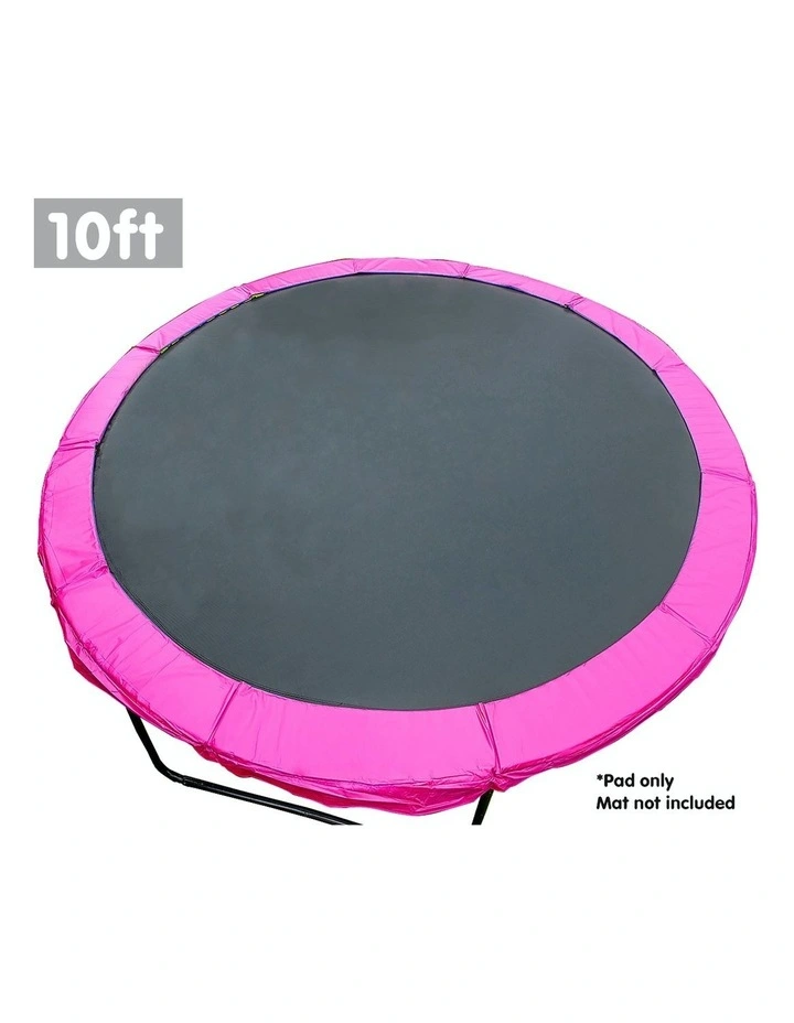 Pink 10ft Replacement Reinforced Outdoor Round Trampoline Spring Pad Cover