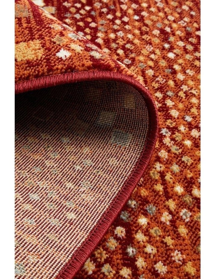 Oxford Mayfair Rectangle Rug in Rust