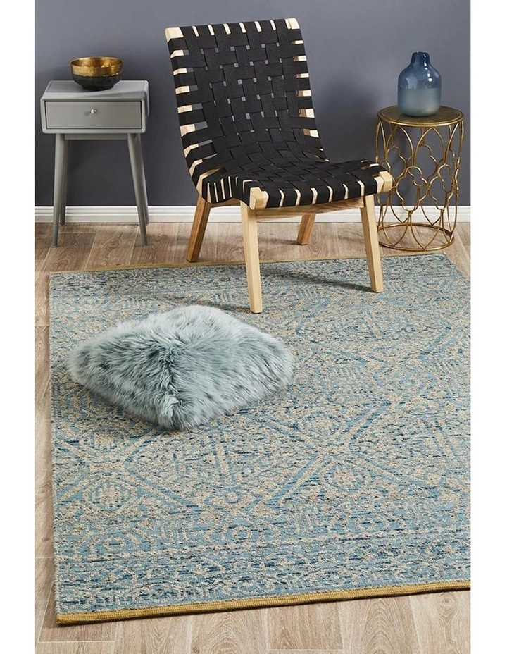 Relic Hunter Rug in Blue Grey