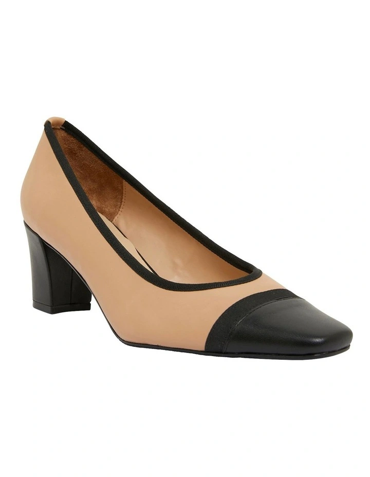 Network Black / Camel Glove Heeled Shoes