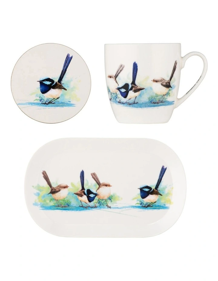 Katherine Castle Bird Life Gift Set Blue Wren