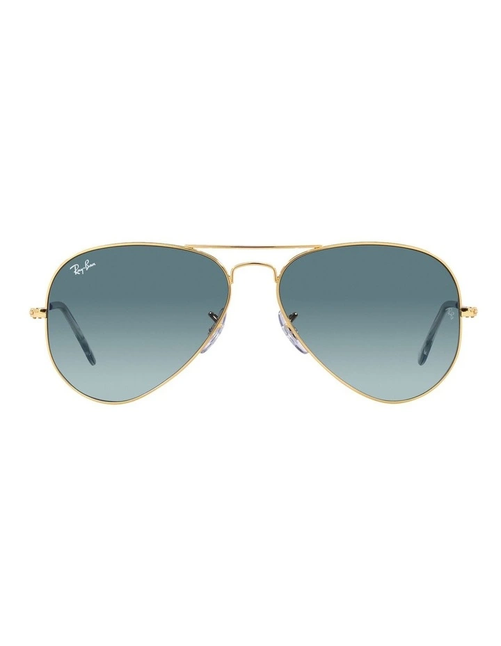 Aviator Gradient Sunglasses in Gold
