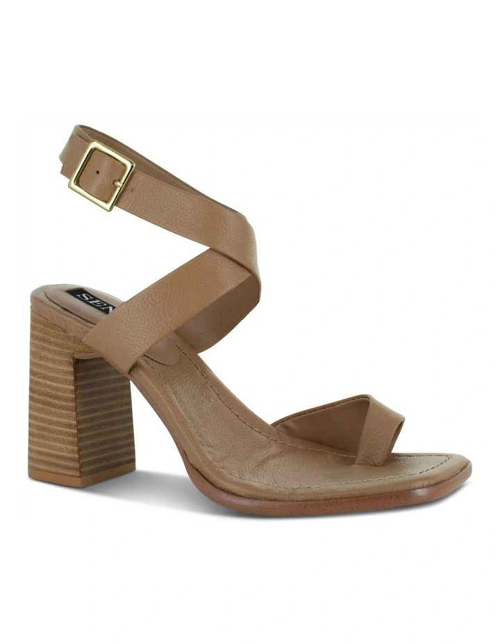 Chrissy Heeled Sandals in Camel