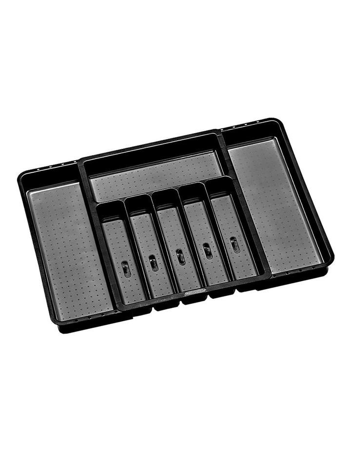 Expandable Cutlery Tray in Carbon Black