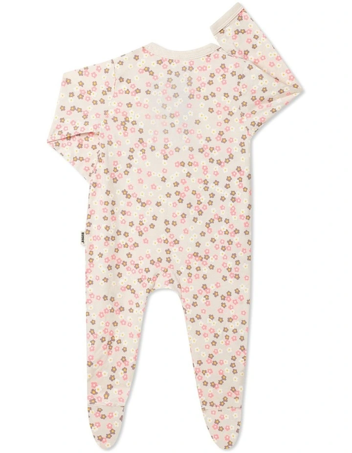 Baby Newbies Zippy Coverall in Cutesy Floral_R1A