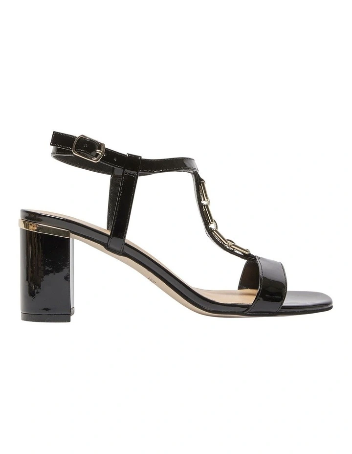 Unicorn Sandals in Black Patent