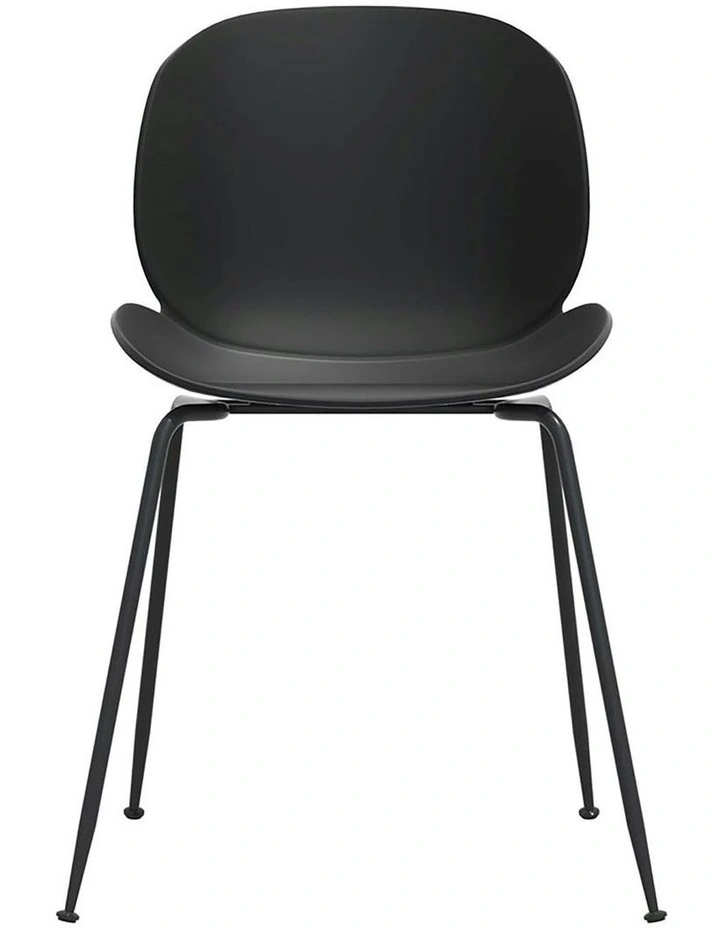 4PC Outdoor Dining Chairs Lounge Chair Patio Garden Furniture in Black