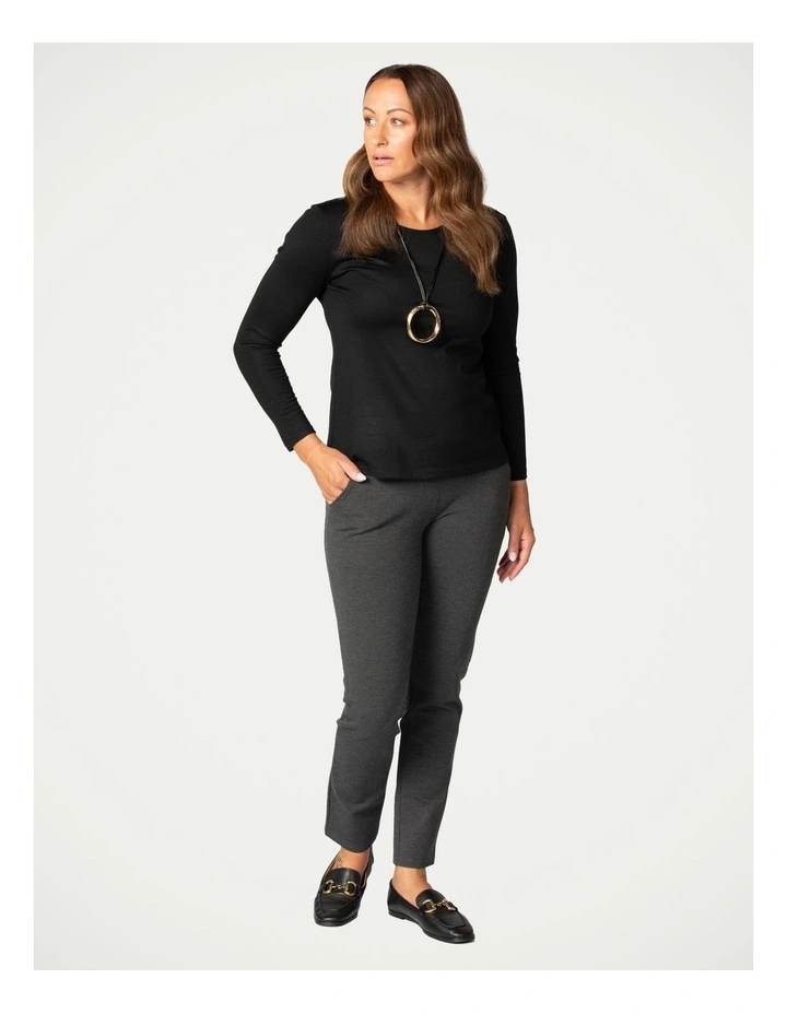 Super Ponti Pull On Pocket Pant in Charcoal