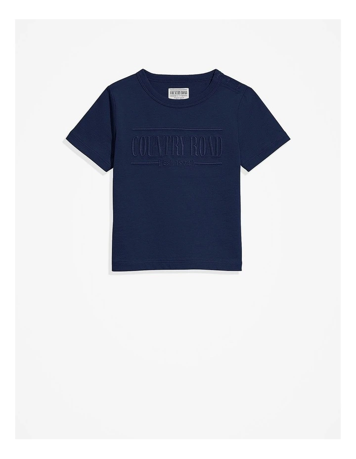 Verified Australian Cotton Heritage T-shirt in Navy