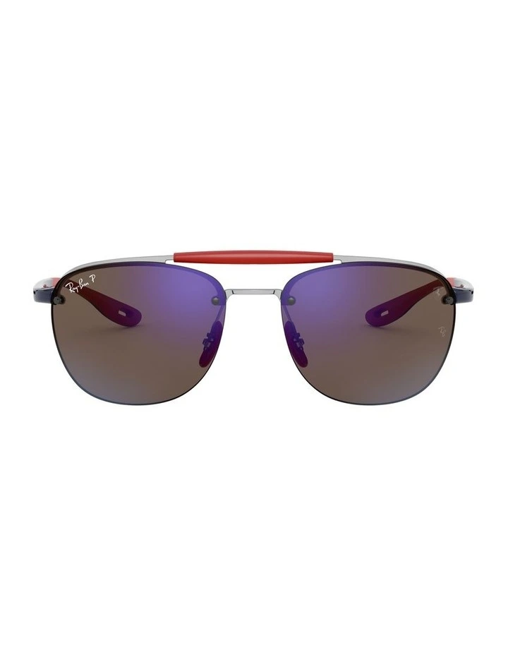 RB3662M Scuderia Ferrari Silver Polarised Sunglasses
