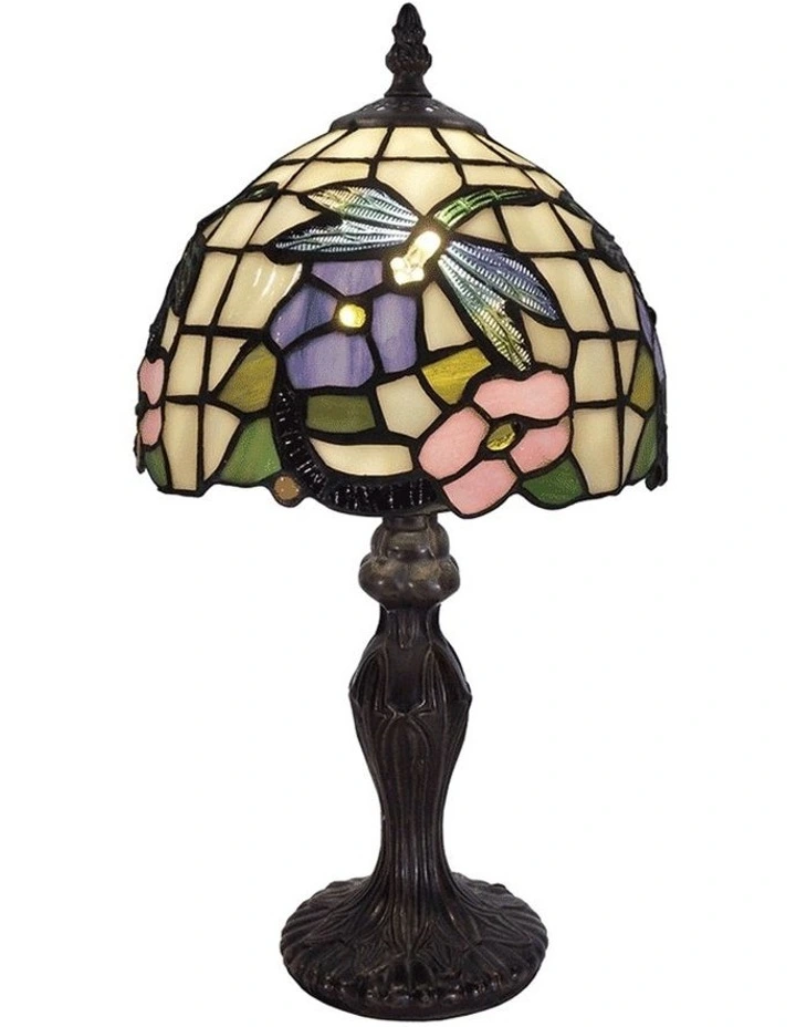 Crystal Dragonfly Tiffany Table Lamp