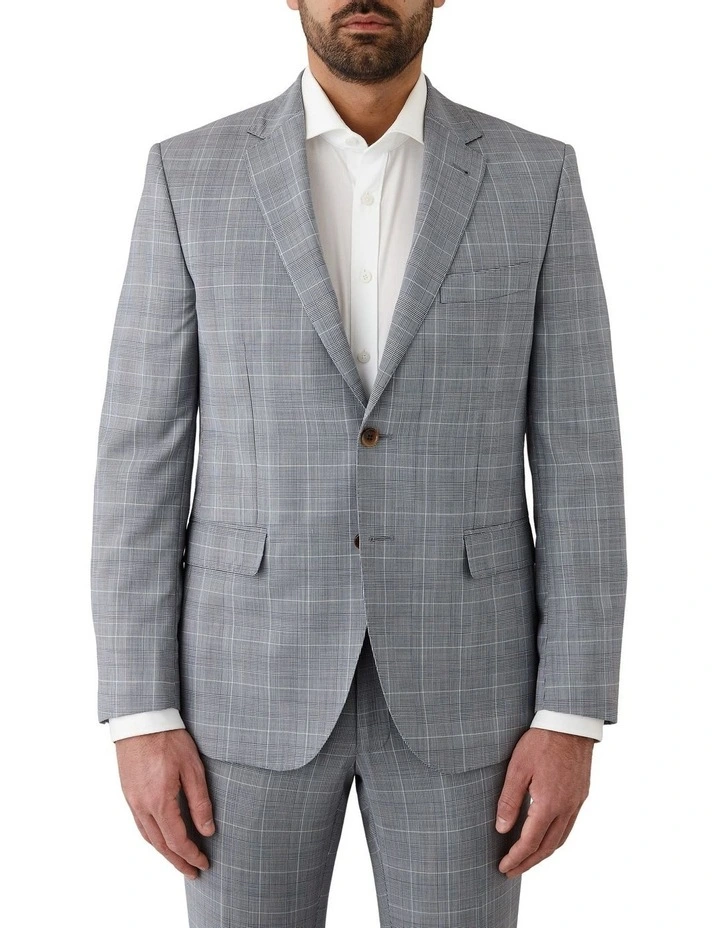 Stefano Tailored Fit Jacket in Light Blue