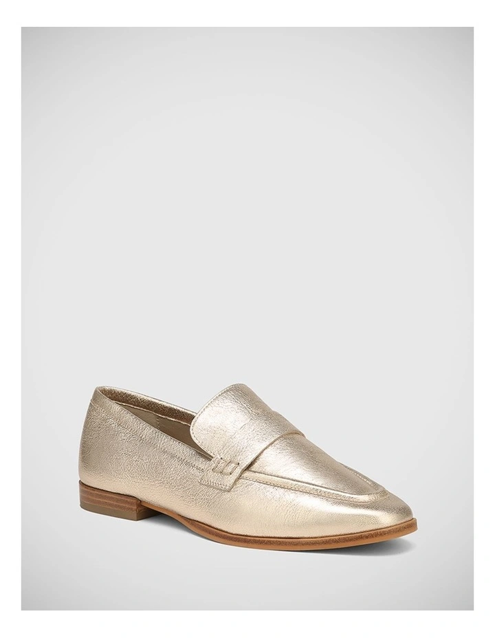 Apollo Leather Loafer in Champagne