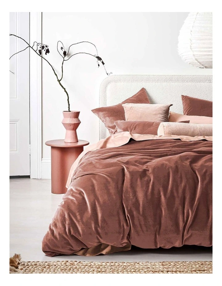 Luxury Velvet Quilt Cover in Clove