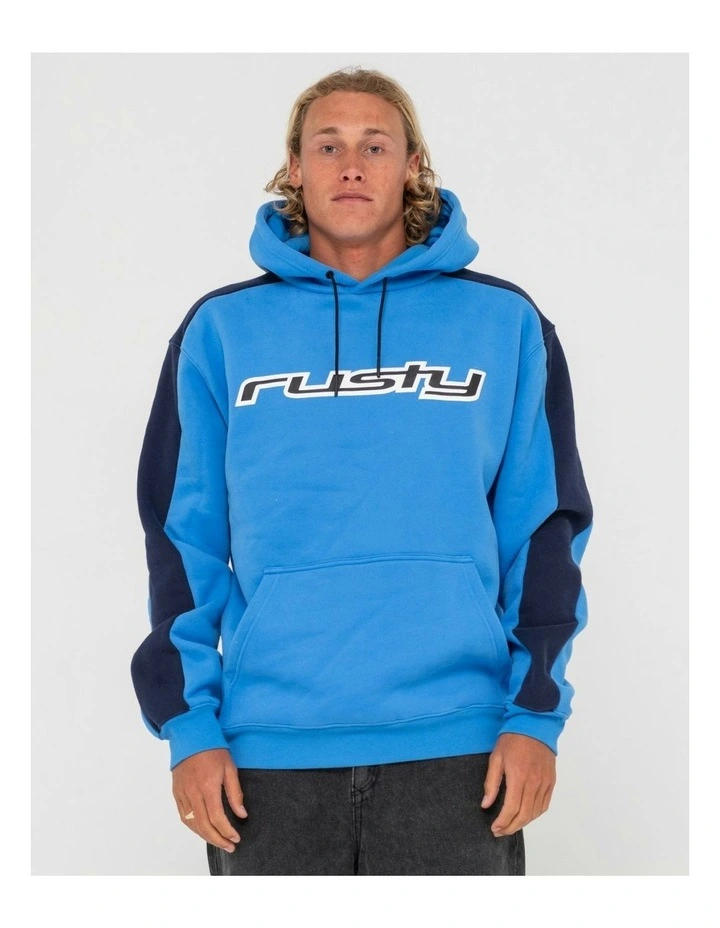 2k Sing Hooded Relaxed Super Fleece in Blue