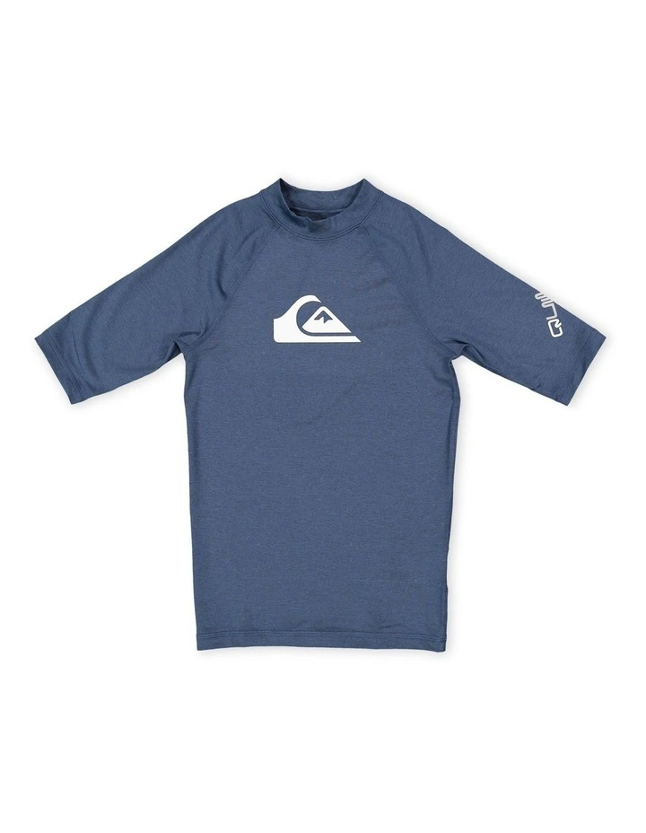 All Time Short Sleeve Rash Vest in Navy