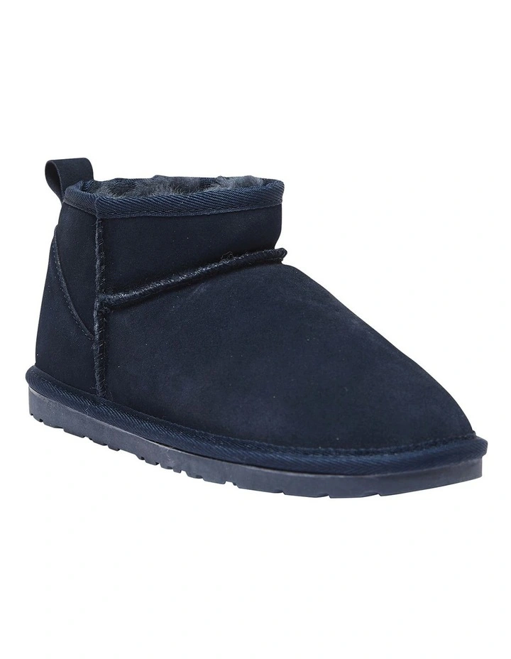 Pillow Navy Suede Slippers