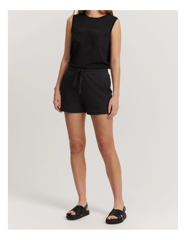 Australian Cotton Heritage Sweat Short in Onyx