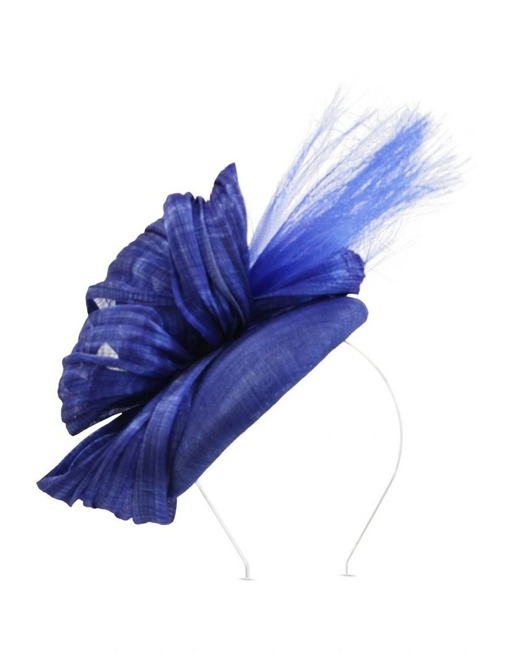 Huda Fascinator in Royal Blue
