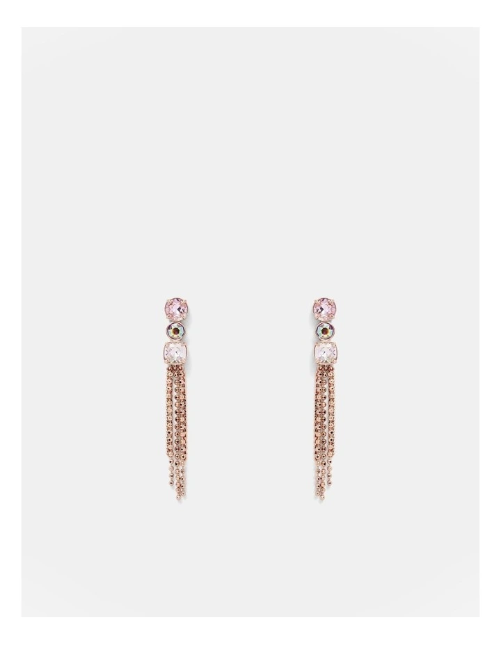 City Scape Drop Earrings in Electric Pink
