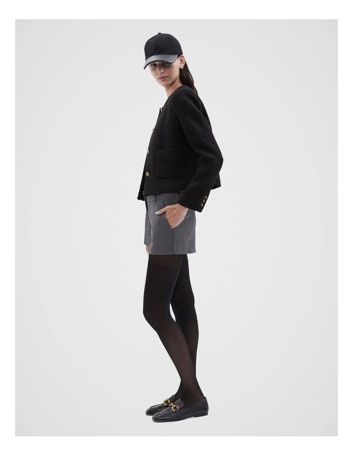 Tailored Shorts in Charcoal