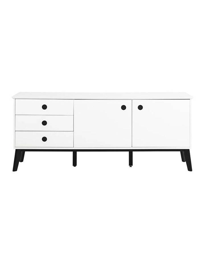 Sabine Sideboard 180cm White/Black