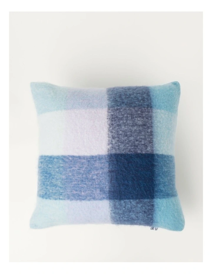 Mohair Check Cushion in Multi