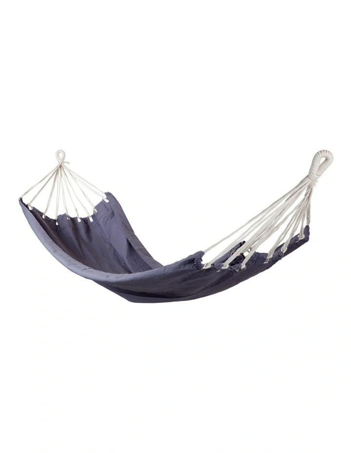Verano Grey Double Cotton Hammock in Grey