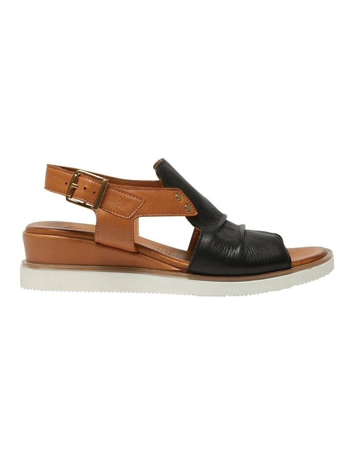 Dusk Sandals in Black/Tan Glove