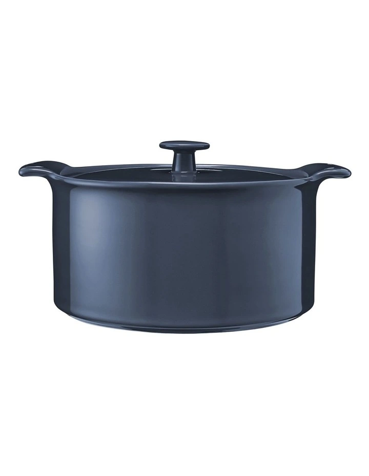 Indulgence Round Casserole 3L Gift Boxed in Slate Blue