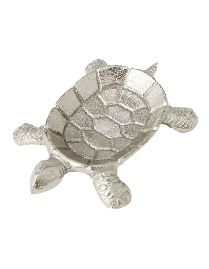 Aluminium Tortus Trinket Dish 14cm in Silver