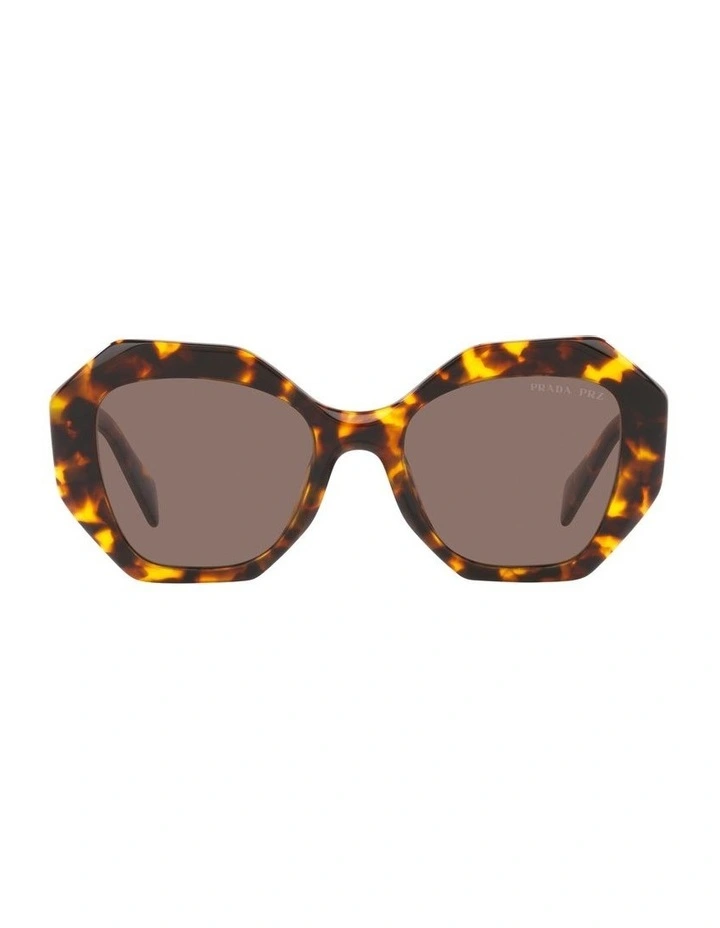 0PR 16WS Polarised Sunglasses in Honey Tortoise