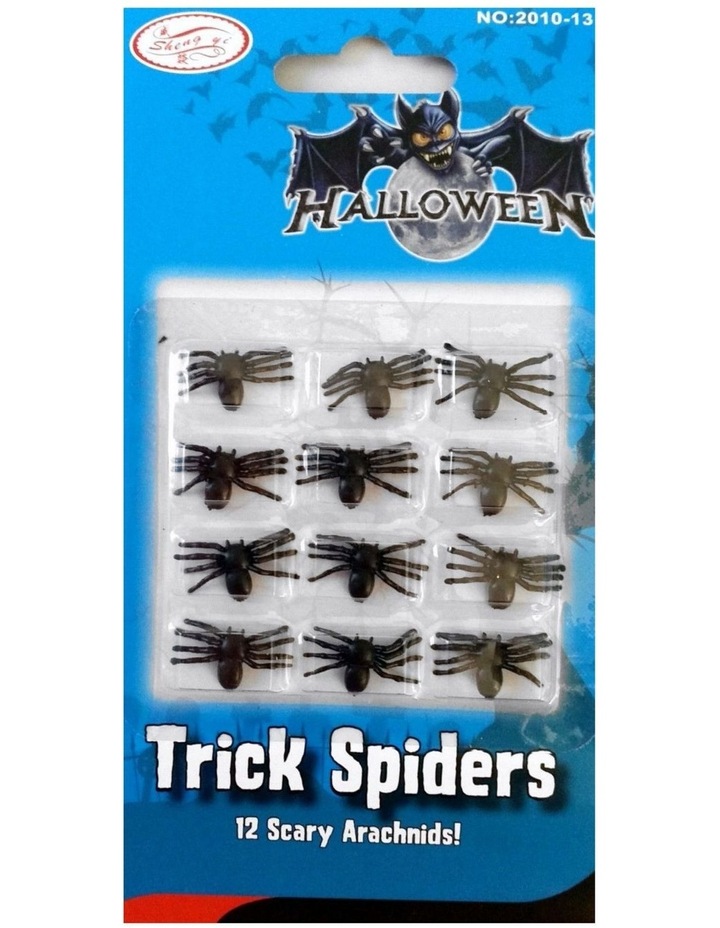 Mini Fake Spiders Trick Toy x 10 Pack in Black