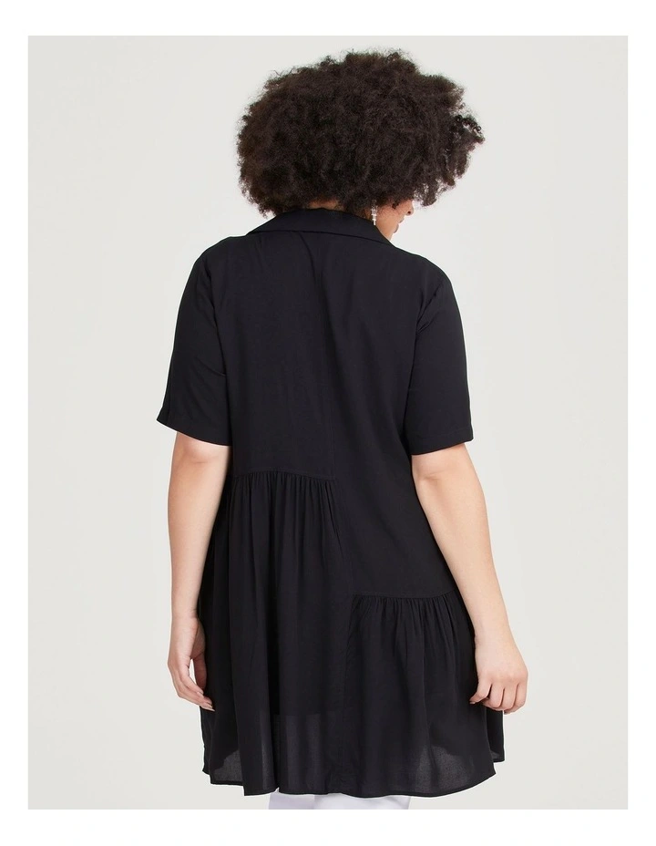 Bamboo Flora Shirt in Black