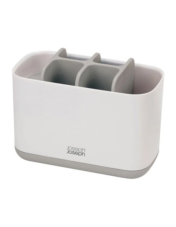 EasyStore Toothbrush Caddy Large in Grey/White