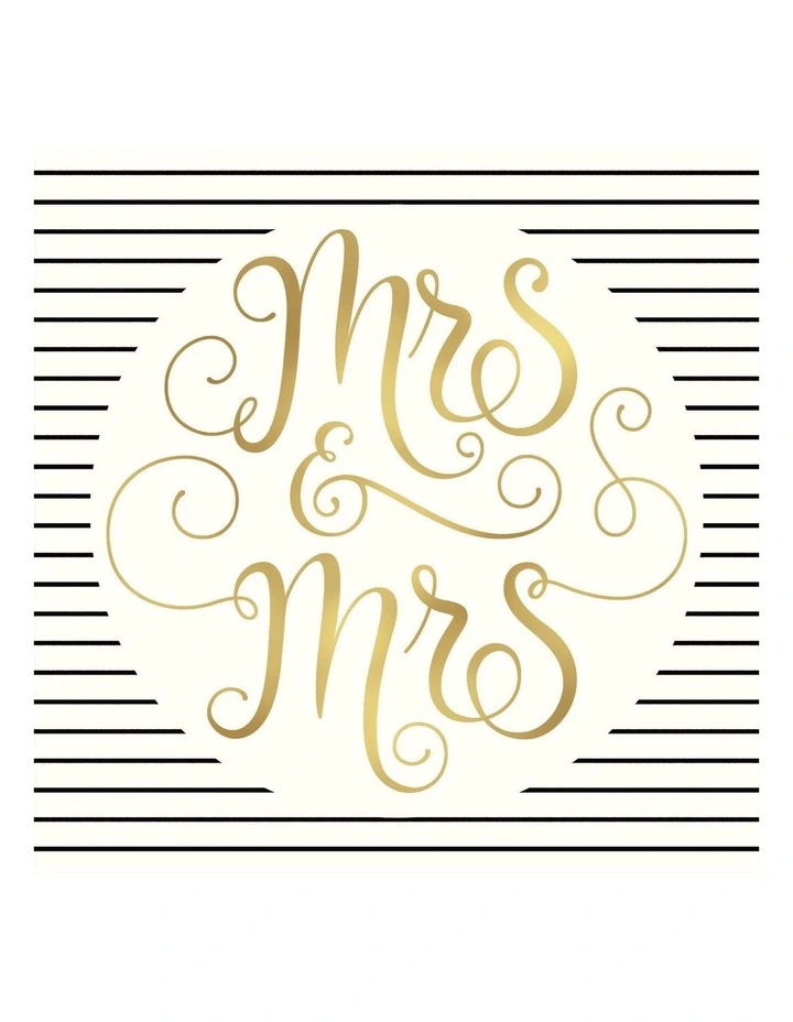 Wedding card Mrs & Mrs