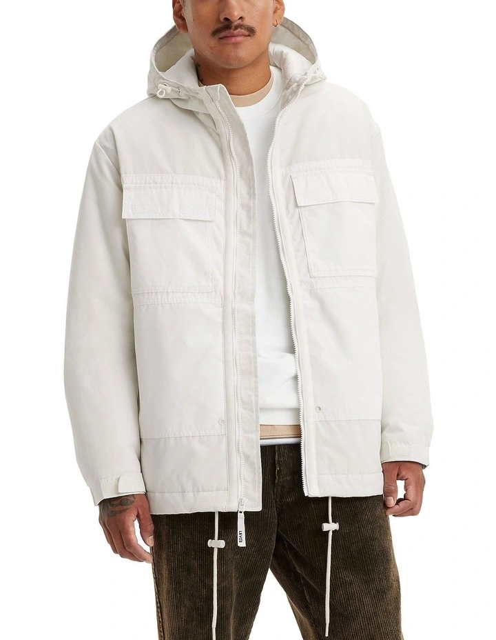 Tamalpais Hooded Jacket in White Onyx