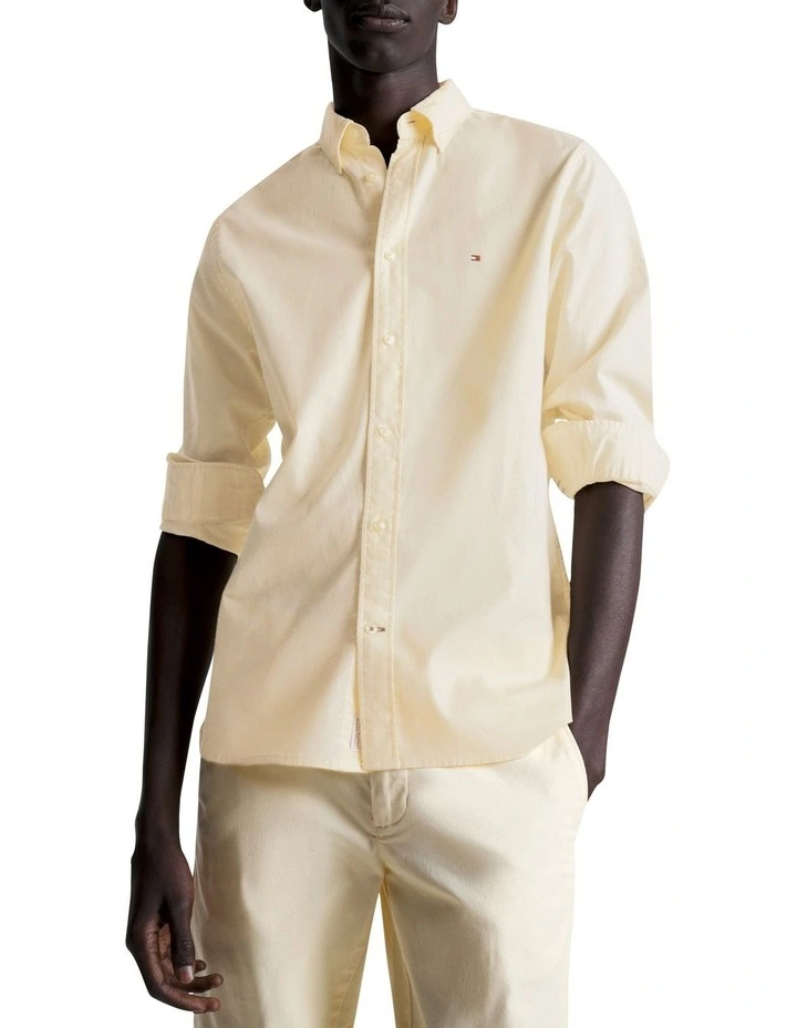 1985 Collection Regular Fit Oxford Shirt in Yellow