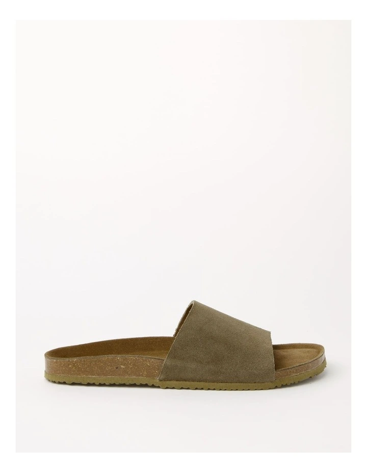 BLAQ NICO SLIDES KHAKI SUEDE