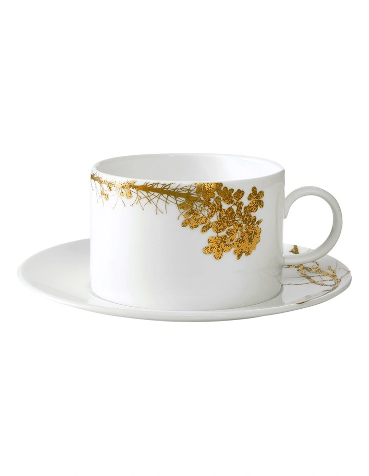 Vera Wang Jardin Teacup & Saucer White