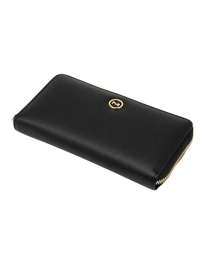 Charlotte Long Wallet in Black